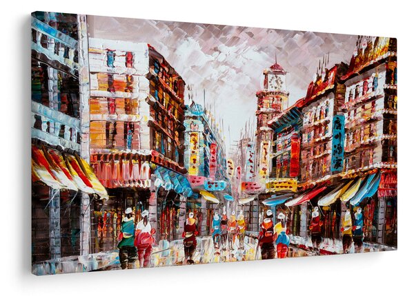 Tablou - Hong Kong, pictură în ulei (90x60 cm)