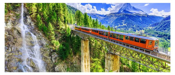 Tablou - Matterhorn, Zermatt, Valais, Elveția (120x50 cm)