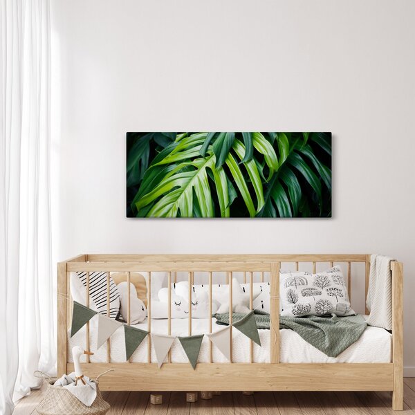 Tablou - Frunze tropicale (120x50 cm)