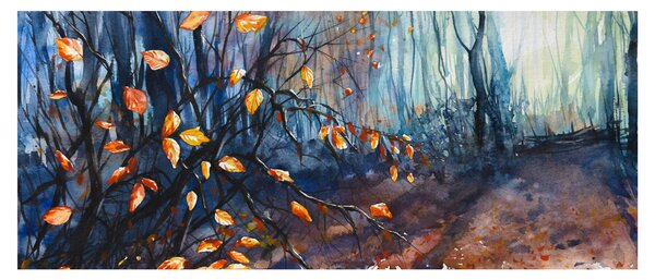 Tablou - Razele solare de toamnă (120x50 cm)