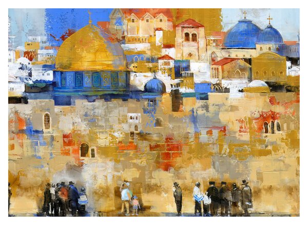 Tablou - Zidul plângerii, Ierusalim, Israel (70x50 cm)
