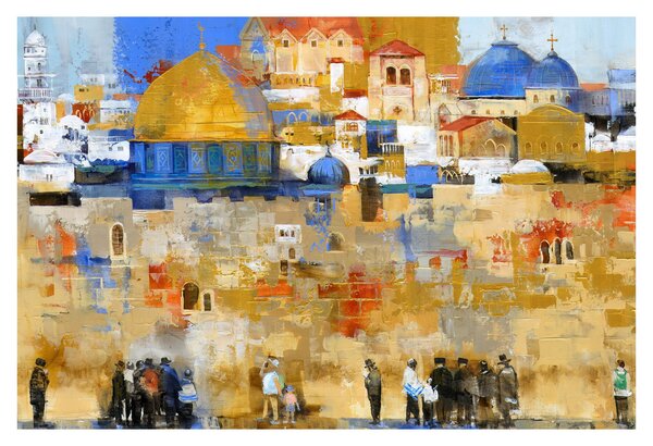 Tablou - Zidul plângerii, Ierusalim, Israel (90x60 cm)