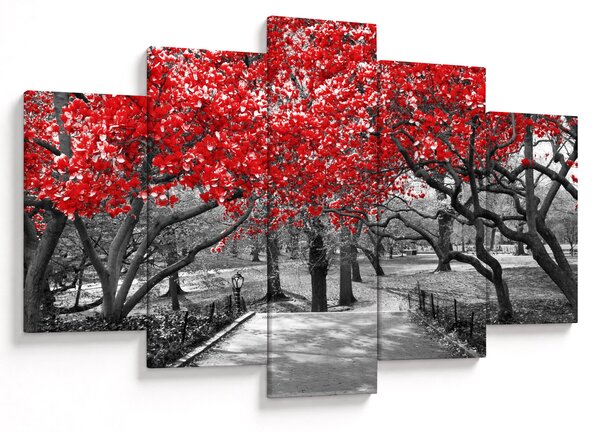 Tablou - Copaci roșii, Central Park, New York (150x105 cm)