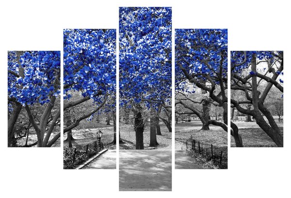 Tablou - Copaci albaștri Central Park, New York (150x105 cm)