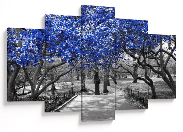 Tablou - Copaci albaștri Central Park, New York (150x105 cm)