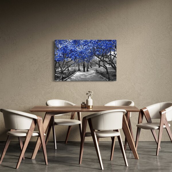 Tablou - Copaci albaștri Central Park, New York (90x60 cm)