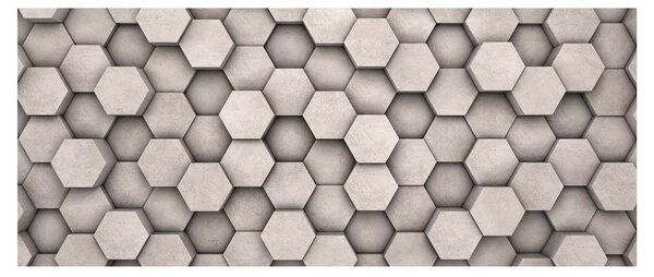 Tablou - Hexagoane design beton (120x50 cm)