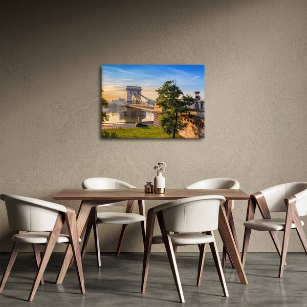 Tablou - Pod peste râu, Budapesta, Ungaria (70x50 cm)