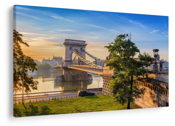 Tablou - Pod peste râu, Budapesta, Ungaria (90x60 cm)