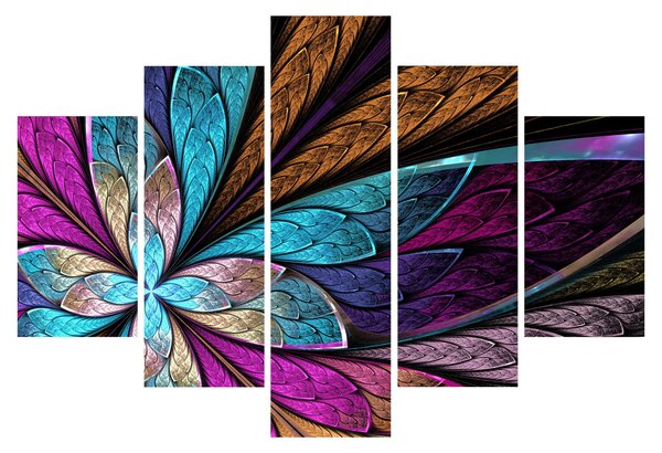Tablou - Floare, abstracție (150x105 cm)
