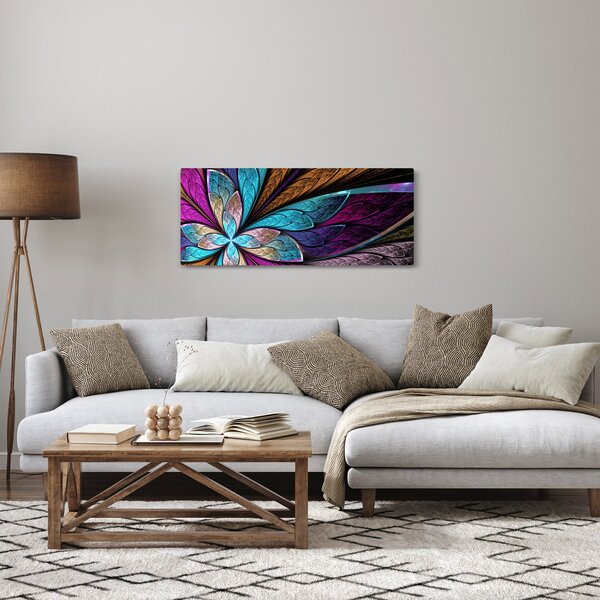 Tablou - Floare, abstracție (120x50 cm)