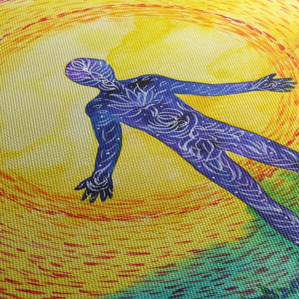 Tablou - Puterea spiritului (cu ceas) (90x30 cm)