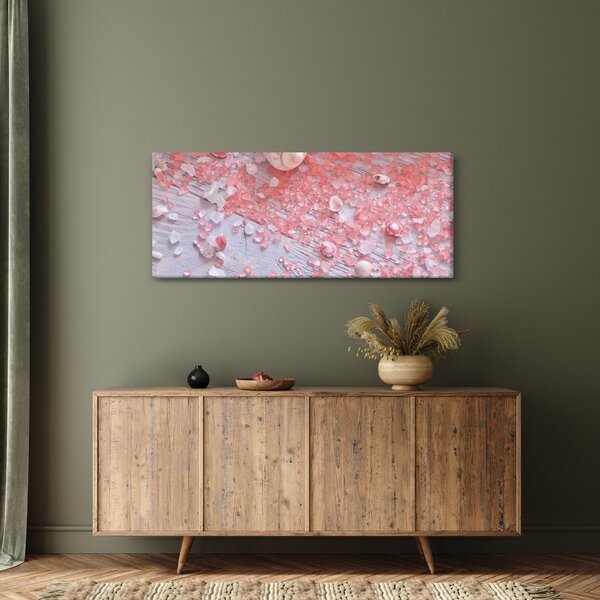 Tablou - Atmosfera de litoral în nuanțe roz (120x50 cm)