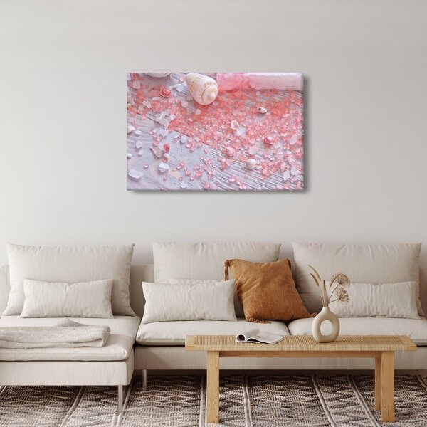 Tablou - Atmosfera de litoral în nuanțe roz (90x60 cm)