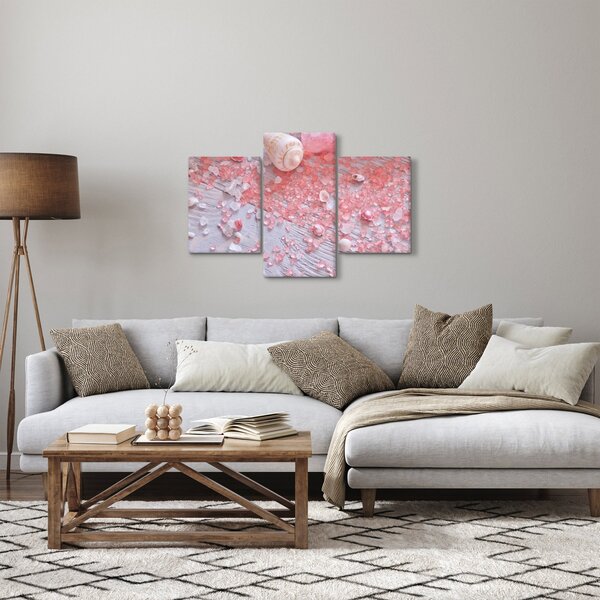 Tablou - Atmosfera de litoral în nuanțe roz (90x60 cm)
