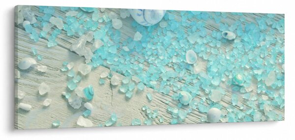 Tablou - Atmosfera de litoral în nuanțe turcoaz (120x50 cm)