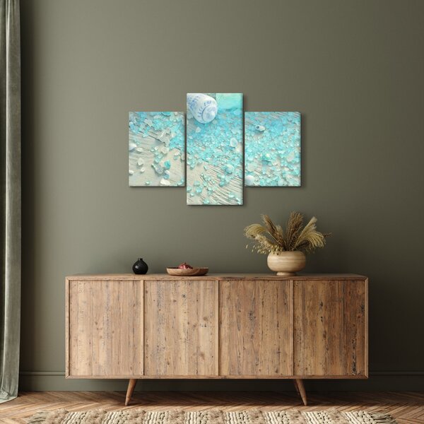 Tablou - Atmosfera de litoral în nuanțe turcoaz (90x60 cm)