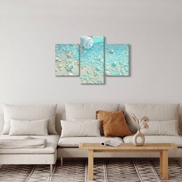 Tablou - Atmosfera de litoral în nuanțe turcoaz (90x60 cm)