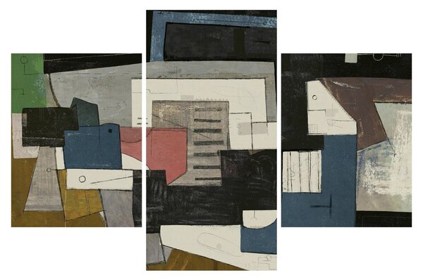Tablou - Abstracție cubism (90x60 cm)
