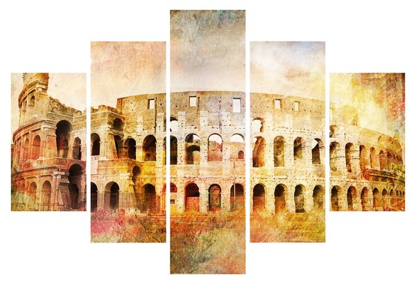 Tablou - Pictură digitală, Colosseum, Roma, Italia (150x105 cm)