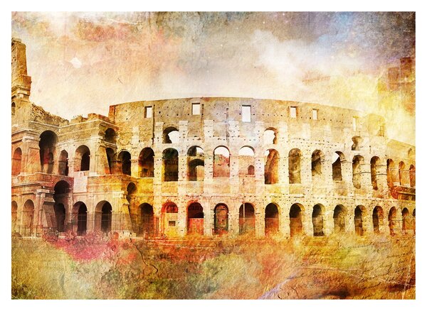 Tablou - Pictură digitală, Colosseum, Roma, Italia (70x50 cm)