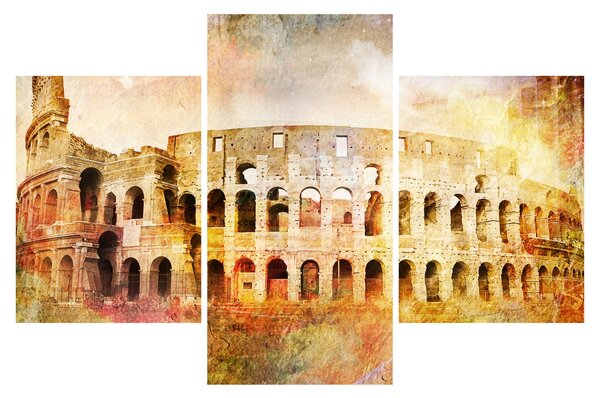 Tablou - Pictură digitală, Colosseum, Roma, Italia (90x60 cm)
