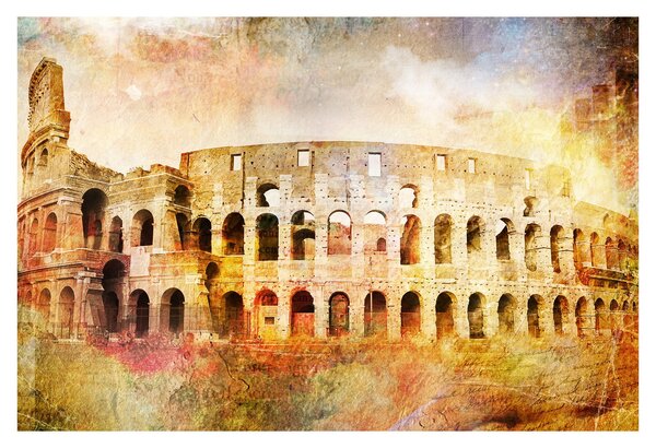 Tablou - Pictură digitală, Colosseum, Roma, Italia (90x60 cm)