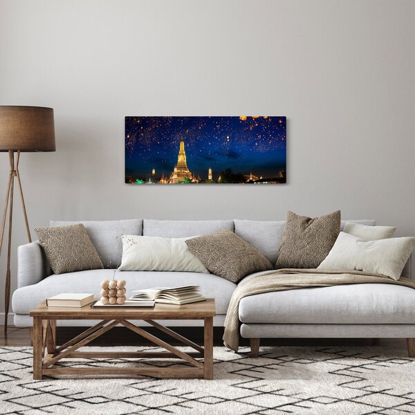 Tablou - Lampioane norocului, Bangkok (120x50 cm)