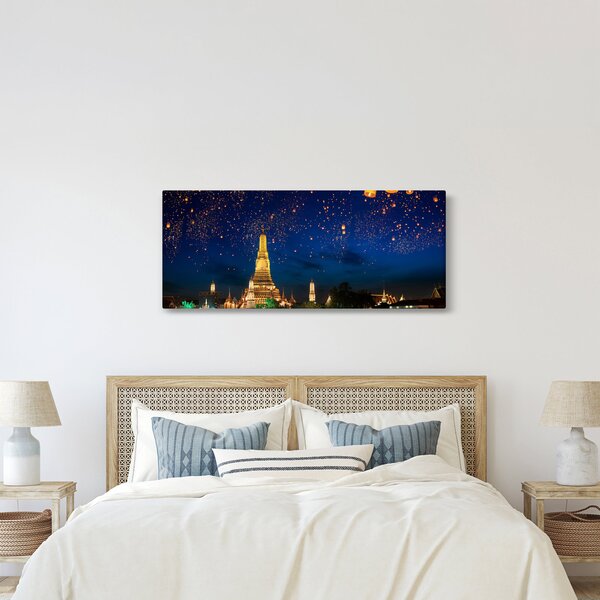 Tablou - Lampioane norocului, Bangkok (120x50 cm)