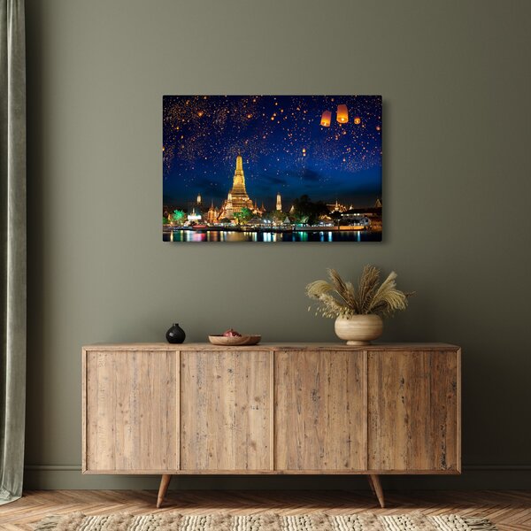 Tablou - Lampioane norocului, Bangkok (90x60 cm)