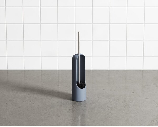 Perie de WC albastră din plastic Touch – Umbra