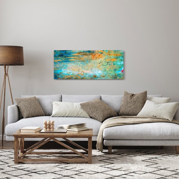 Tablou - Abstract albastru (120x50 cm)