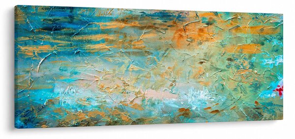 Tablou - Abstract albastru (120x50 cm)