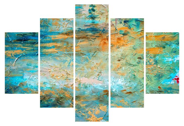 Tablou - Abstract albastru (150x105 cm)
