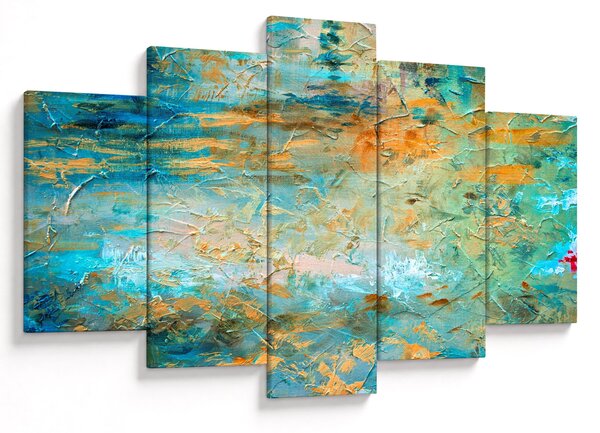 Tablou - Abstract albastru (150x105 cm)