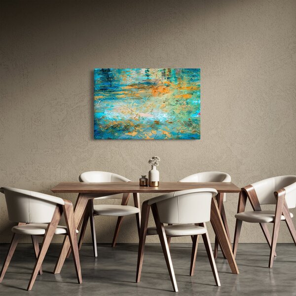 Tablou - Abstract albastru (90x60 cm)