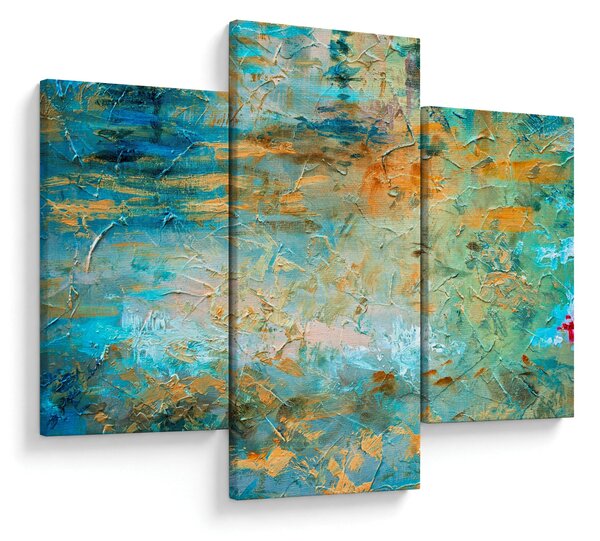 Tablou - Abstract albastru (90x60 cm)