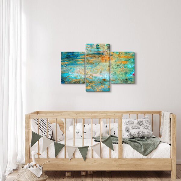 Tablou - Abstract albastru (90x60 cm)