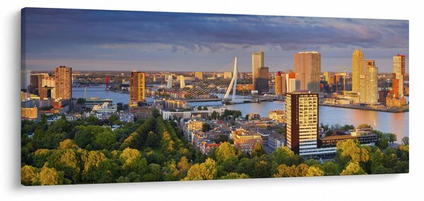 Tablou - Panorama Rotterdamului, Țările de Jos (120x50 cm)