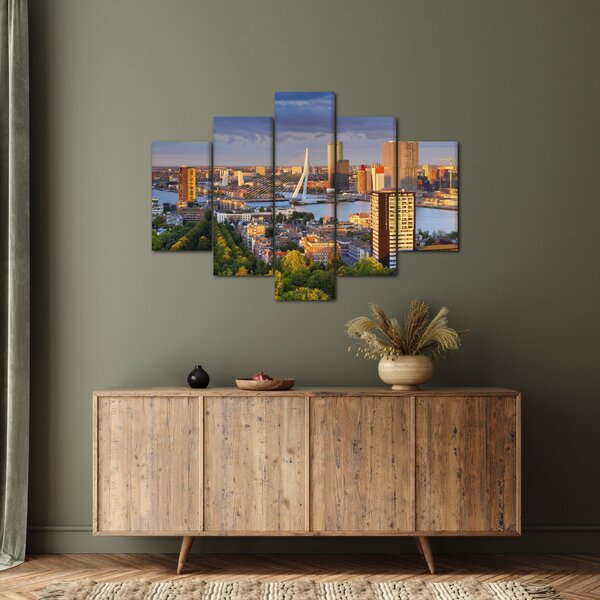 Tablou - Panorama Rotterdamului, Țările de Jos (150x105 cm)