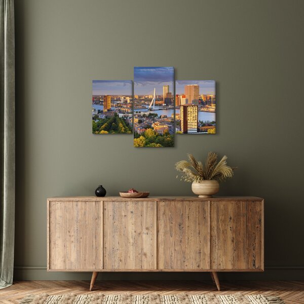 Tablou - Panorama Rotterdamului, Țările de Jos (90x60 cm)