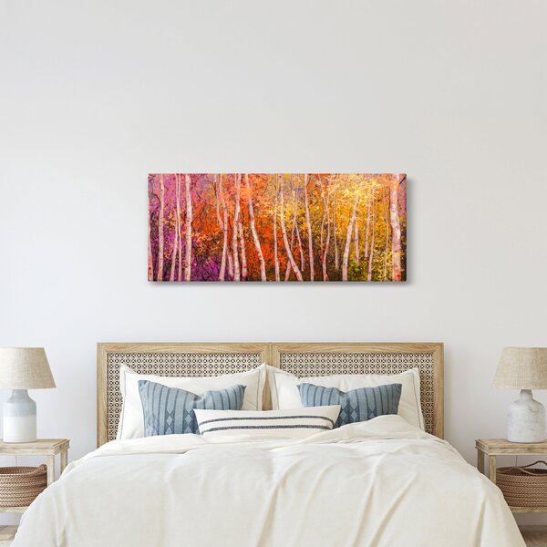 Tablou - Pădurea colorată (120x50 cm)