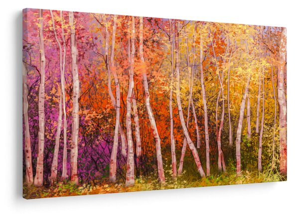Tablou - Pădurea colorată (90x60 cm)