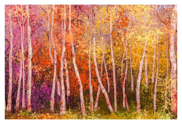 Tablou - Pădurea colorată (90x60 cm)