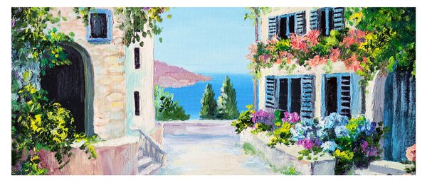 Tablou - Alee grecească, pictură în ulei (120x50 cm)