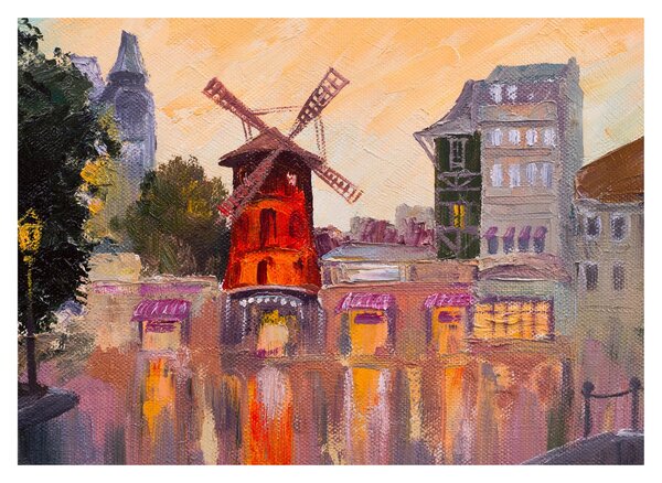 Tablou - Moulin rouge, Paris, Franța (70x50 cm)