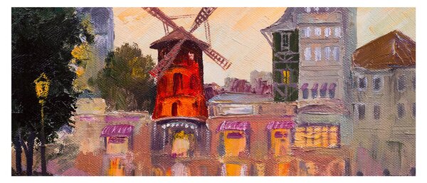 Tablou - Moulin rouge, Paris, Franța (120x50 cm)