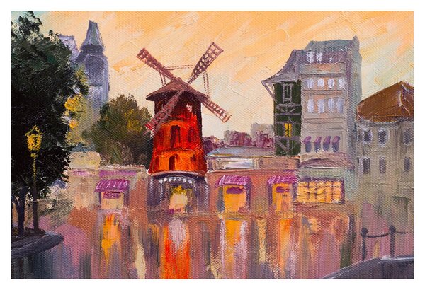 Tablou - Moulin rouge, Paris, Franța (90x60 cm)