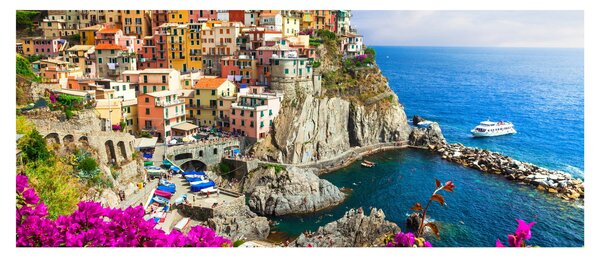 Tablou - Satul italian Manarola (120x50 cm)