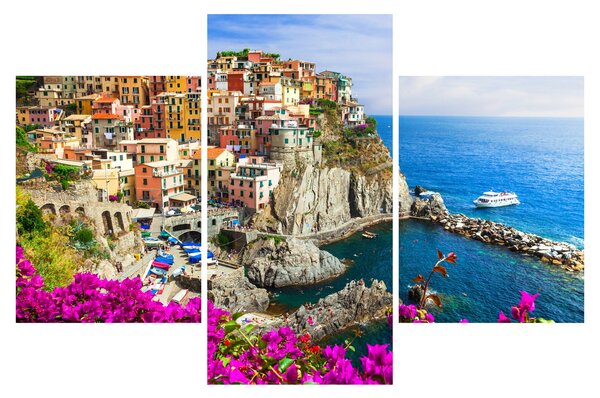 Tablou - Satul italian Manarola (90x60 cm)